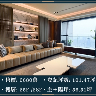 雙橡園V1特區 - 捷運三房裝潢視野戶｜售價 6680萬