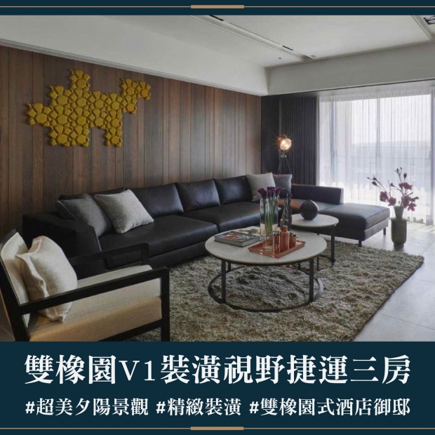 雙橡園V1特區 - 裝潢視野捷運三房｜售價 6388萬