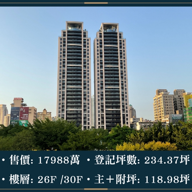 雙橡園1617 - 視野大戶｜售價 17988萬