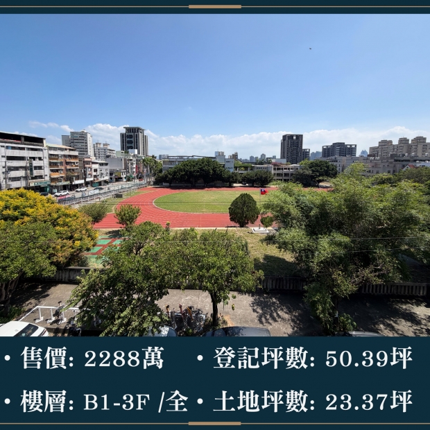 中科永安國小第一排美景透天｜售價 2288萬