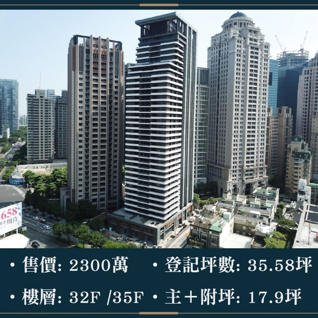 市政新鋭 - 前棟稀有兩房角間｜售價 2300萬